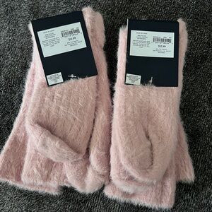 2 pairs GAP Soft Pink cozy socks NWT
